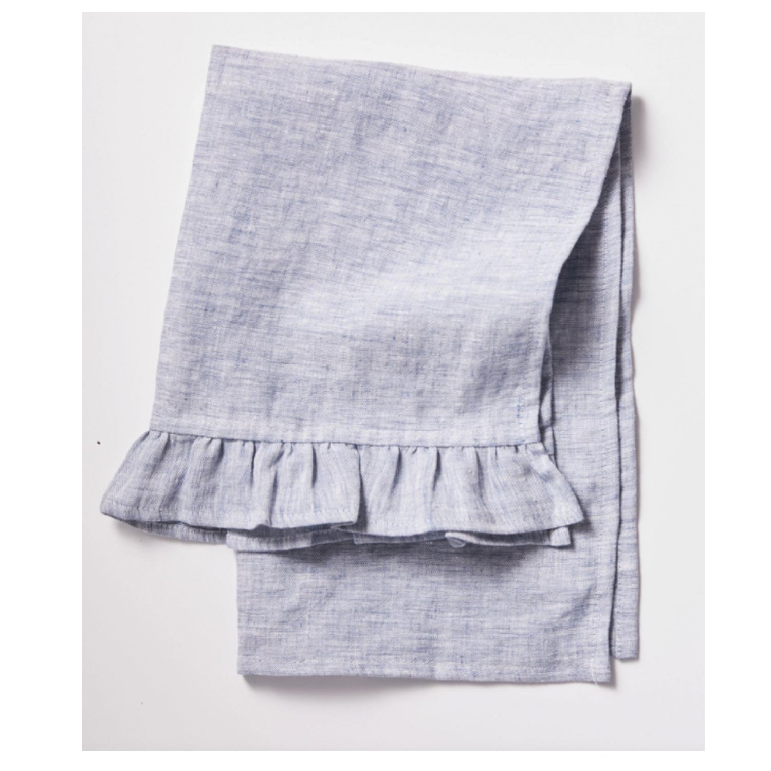 Ruffled Linen Hand Towel